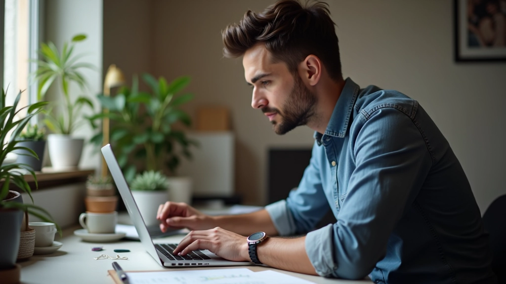 Professionista che lavora su un progetto di design